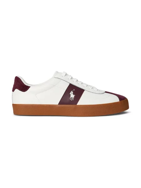 Polo Ralph Lauren sneakers din piele Court Vlc Pp alb