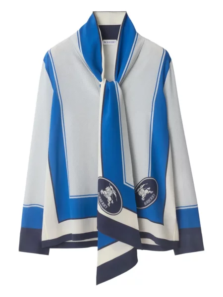 Cămașă Burberry de mătase alb