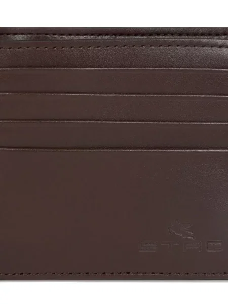 Portofel Etro cu model paisley maro