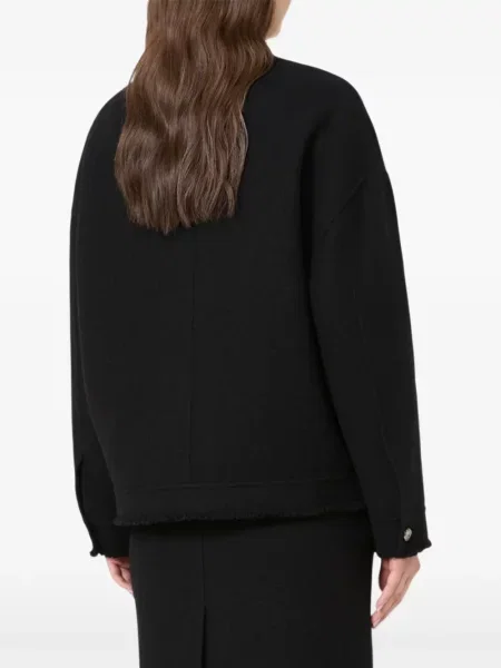 Geacă bomber Max Mara de lână negru