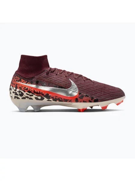 Încălțăminte de fotbal pentru bărbați Nike United Superfly 10 Elite burgundy crush/university red/fossil/metal silver roșu
