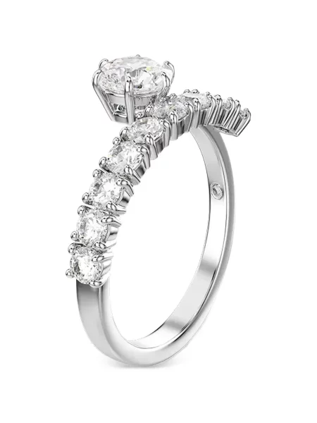 Inel Swarovski cu zirconiu plic