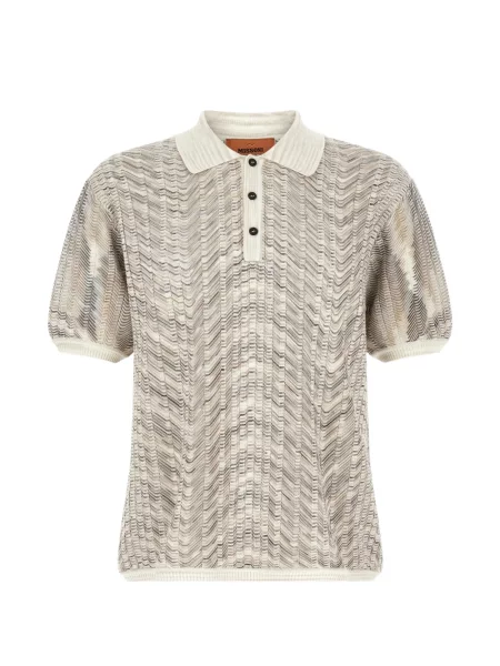 Scurt tricou polo Missoni tricotate
