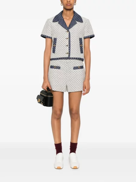 Pantaloni scurți Gucci cu imprimeu geometric