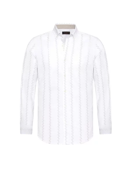 By Diess Collection Košulja svijetlosiva bijela