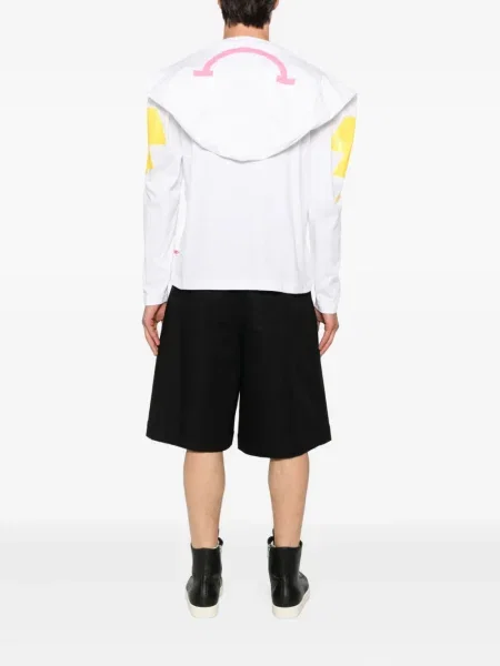 Hanorac cu glugă Walter Van Beirendonck alb