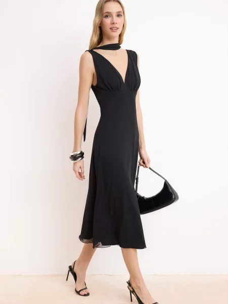 Trendyol Rochie de cocktail negru