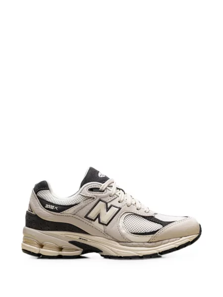 Pantaloni New Balance cu imagine din material terry cu model leopard gri