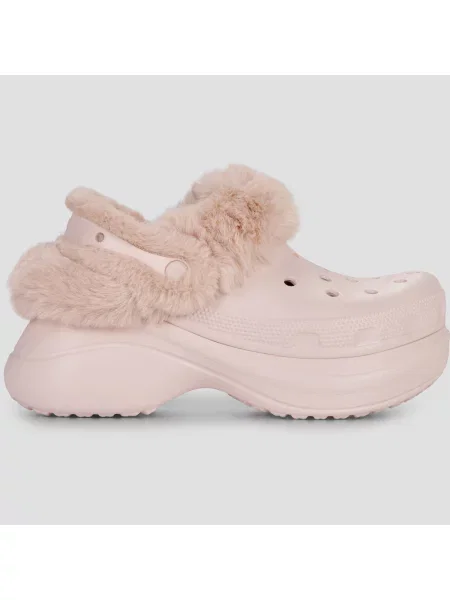Crocs papuci de casă Bae Lined Clog roz