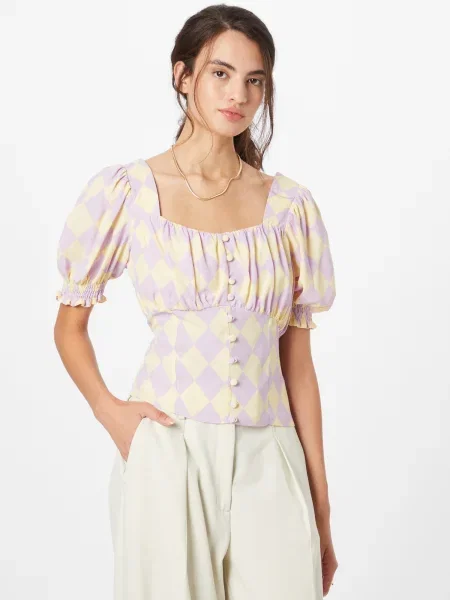 Dorothy Perkins Blúzka / svetložltá fialová