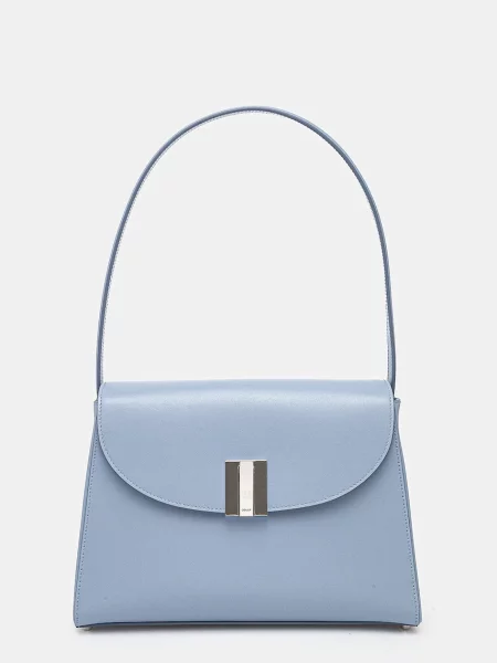 Кожена чанта Bally синьо