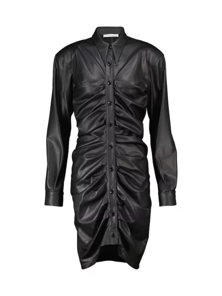 Obleka z volančki Philosophy Di Lorenzo Serafini z volani črna