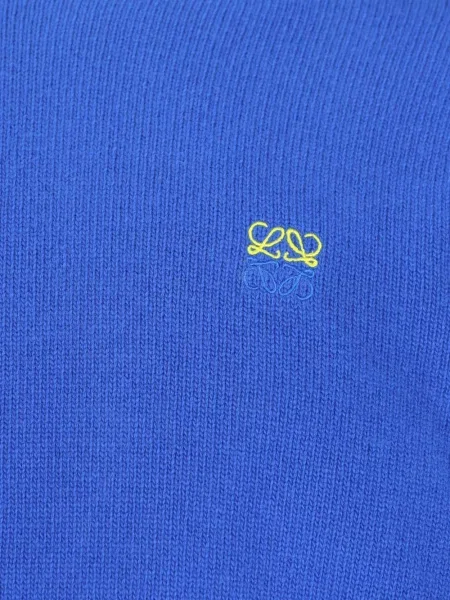 Sweter Loewe wełniany niebieski