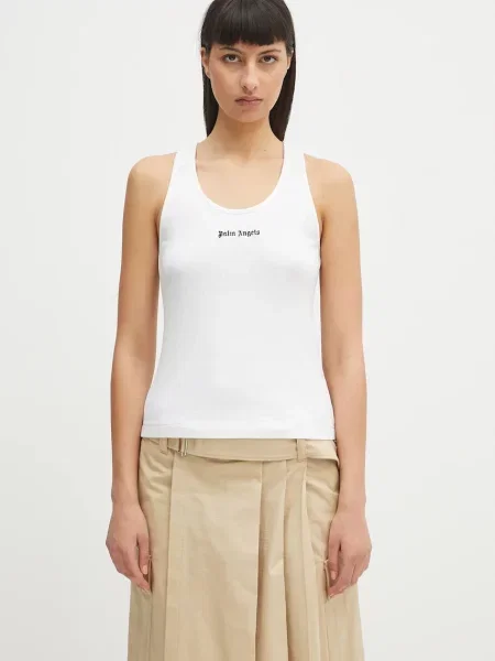 Τοπ Palm Angels κλασικό λευκό