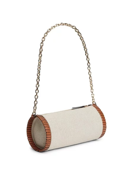Plátěný náhrdelník Tommy Hilfiger béžová