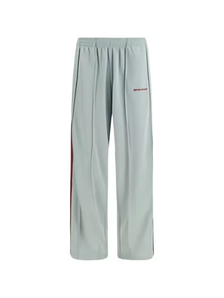 Pantaloni Palm Angels alergare cu autograf gri