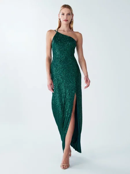 BWLDR Rochie de seară Boston' verde