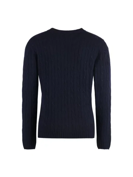 Dzianinowy sweter The (alphabet) niebieski