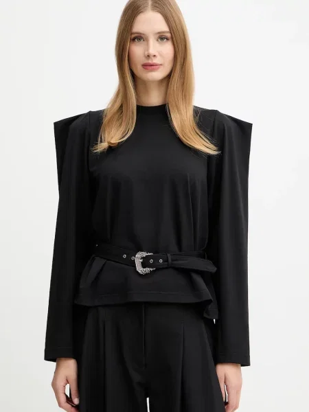 Лонгслів Versace Jeans Couture чорний