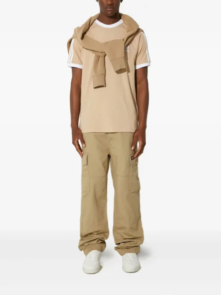 Prugaste kratke hlače Adidas crna