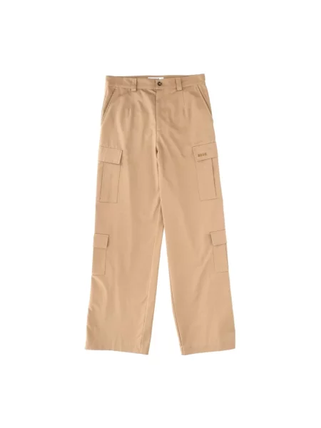 Spodnie cargo Msgm beżowe