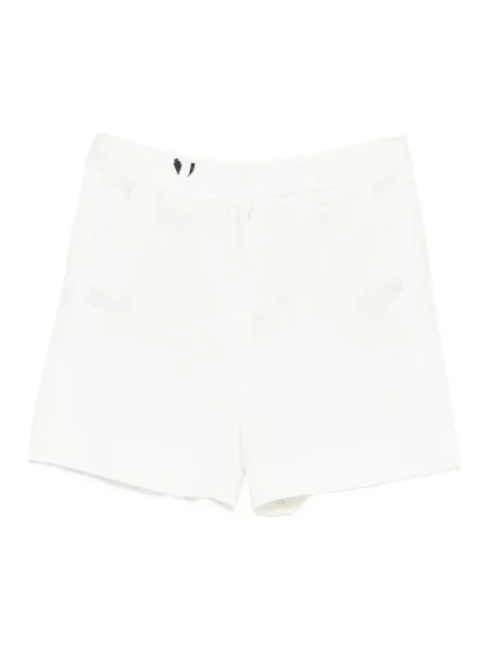 Lniane szorty Max Mara białe