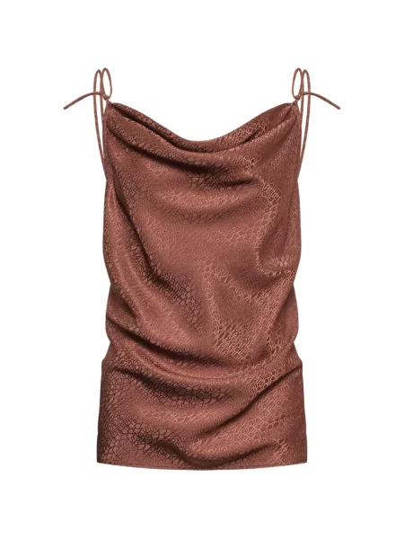 Jacquard felső Mm6 Maison Margiela barna