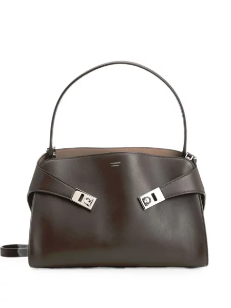 Geantă Ferragamo maro