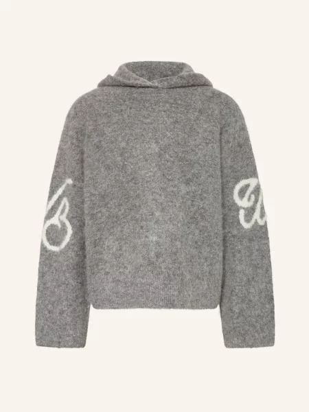 Wrstbhvr Bluza Z Kapturem Z Dzianiny Mixam grau szara
