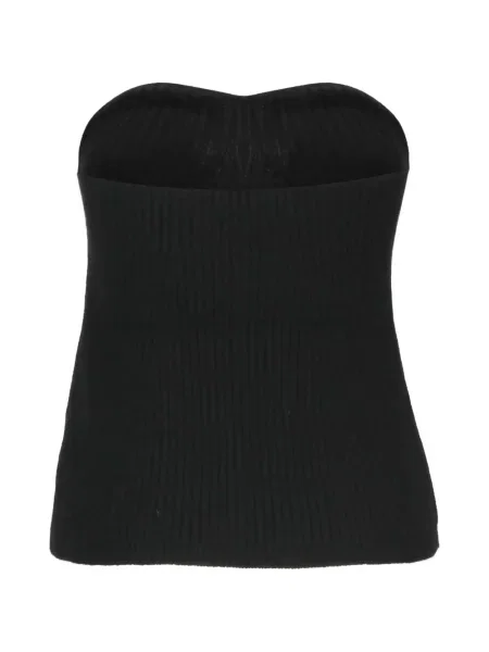 Top Irreplaceable tricotate fără bretele negru
