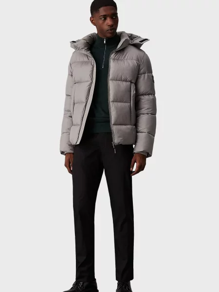 Стрейчевые зауженные брюки Calvin Klein черные