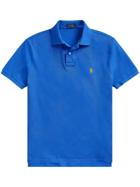 Kožna polo majica Polo Ralph Lauren s printom karirana crvena