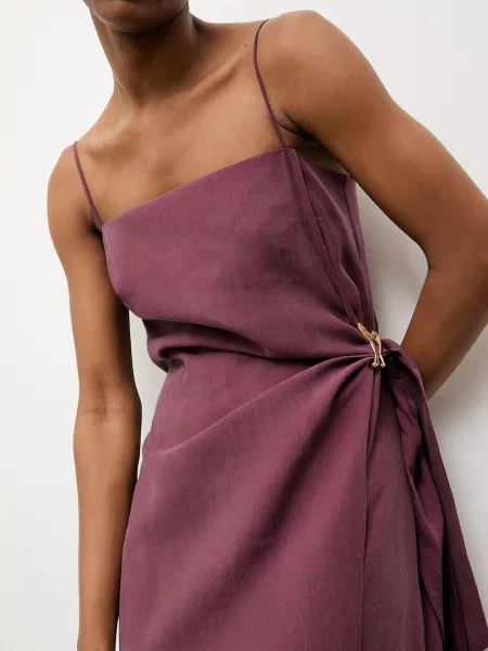 Answear.LAB sukienka z kolekcji Unscripted bordowa