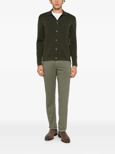 Pantaloni chino Canali verde