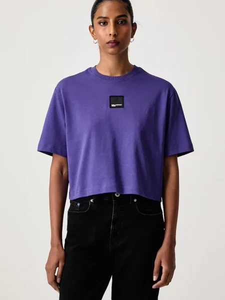 Karl Lagerfeld Jeans tricou de damă din violet