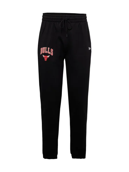 NEW ERA Pantaloni NBA ESSENTIALS CHIBUL roșu / negru alb