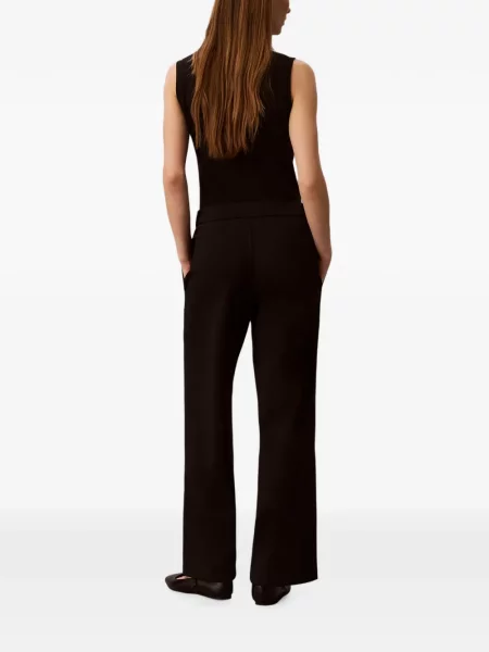 Pantaloni Calvin Klein cu autograf maro