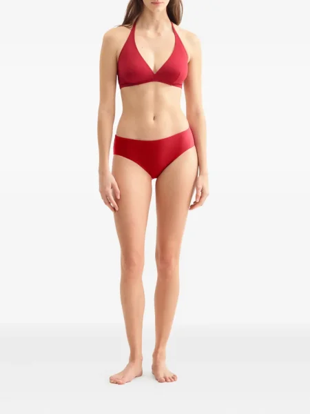 Bikini Eres cu gât halter roșu