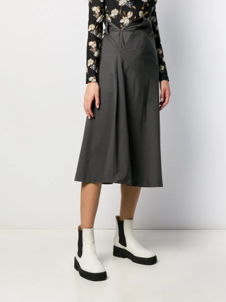 Pás sukně Comme Des Garçons Pre-owned šedé