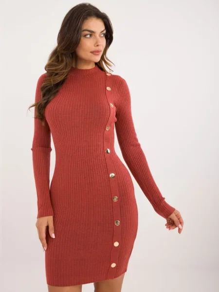 Rochie Fashionhunters tricotate de costum portocaliu