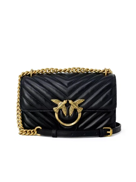 Geanta crossbody Pinko din piele negru