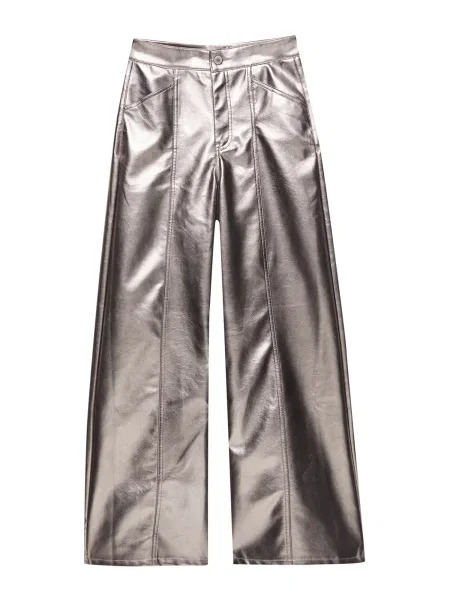 Pull&Bear Nohavice strieborná