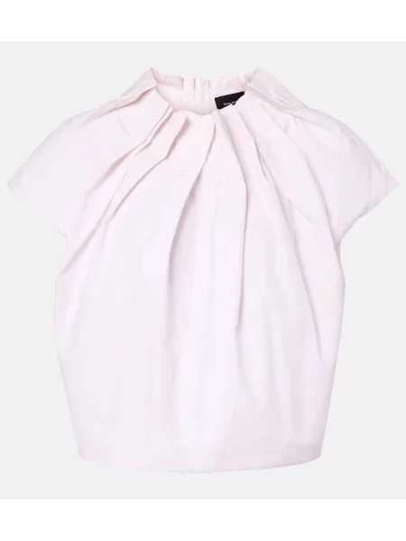 Lalea top Simone Rocha din poplin roz