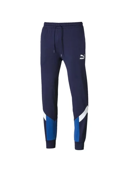 Pantaloni Puma alergare cu cordon albastru