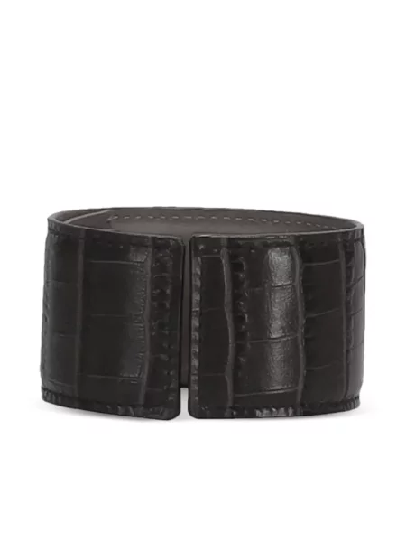 Bransoletka Niccolò Pasqualetti skórzana brązowa