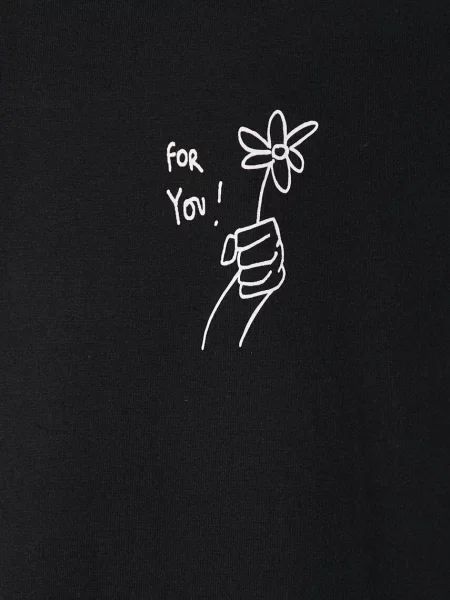 Футболка Neil Barrett Slim "For You" з принтом чорний