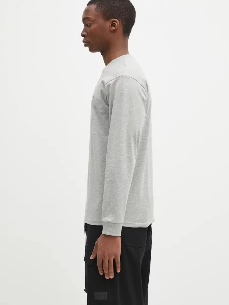 Carhartt WIP Tričko Chase světle šedá