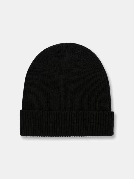 Medicine beanie kapa za žene od merino vune crna