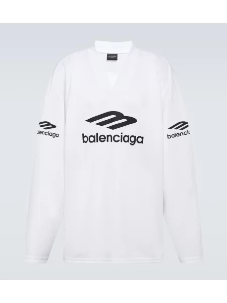 Jeździć na nartach koszula Balenciaga biała