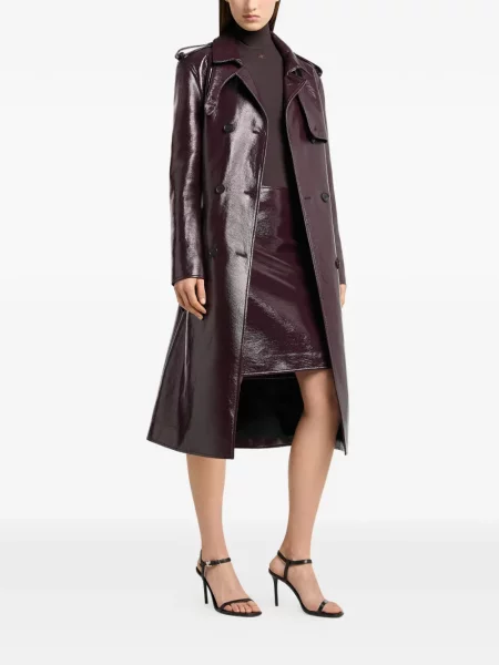 Двуреден тренчкот Courreges червено